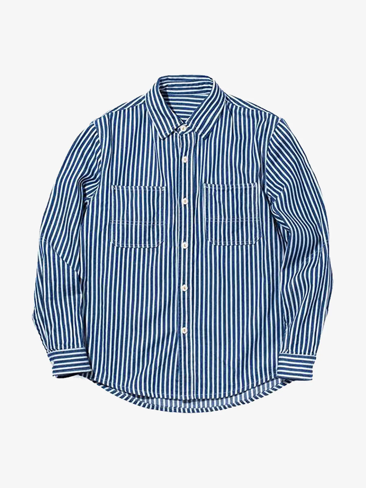 Classic Casual Stripe Cargo Shirt