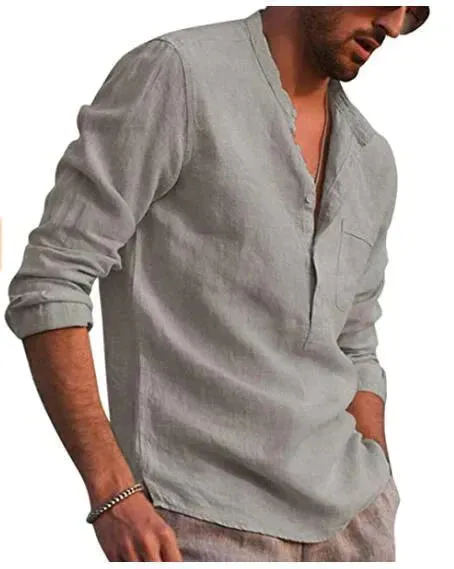 Coofandy Cotton Style Long Sleeve Shirt