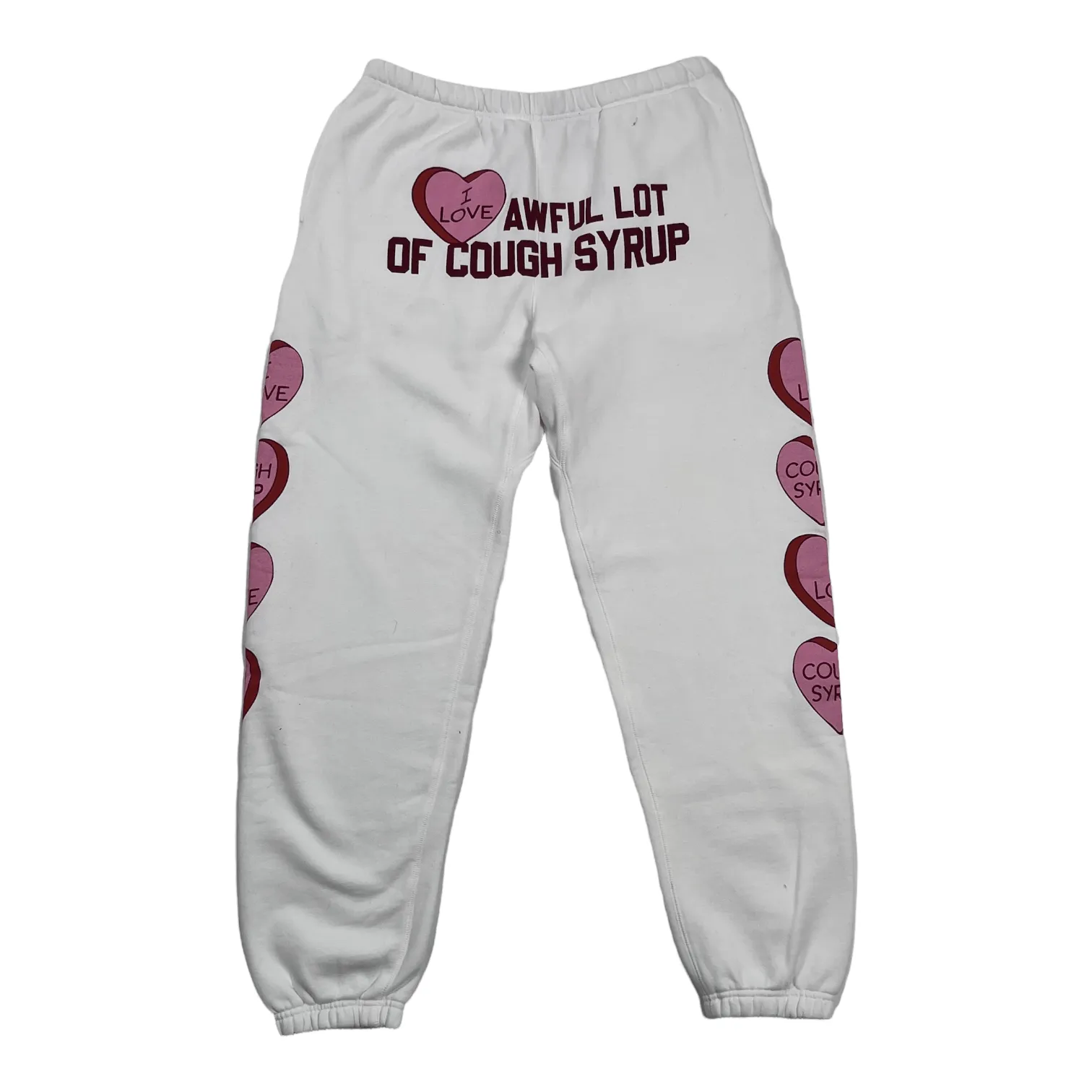 Cough Syrup Valentines Day Sweatpants Cream