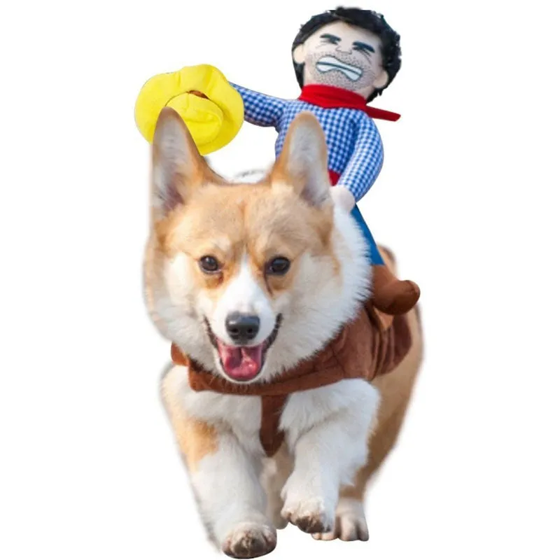 Cowboy Riding Dog Costume