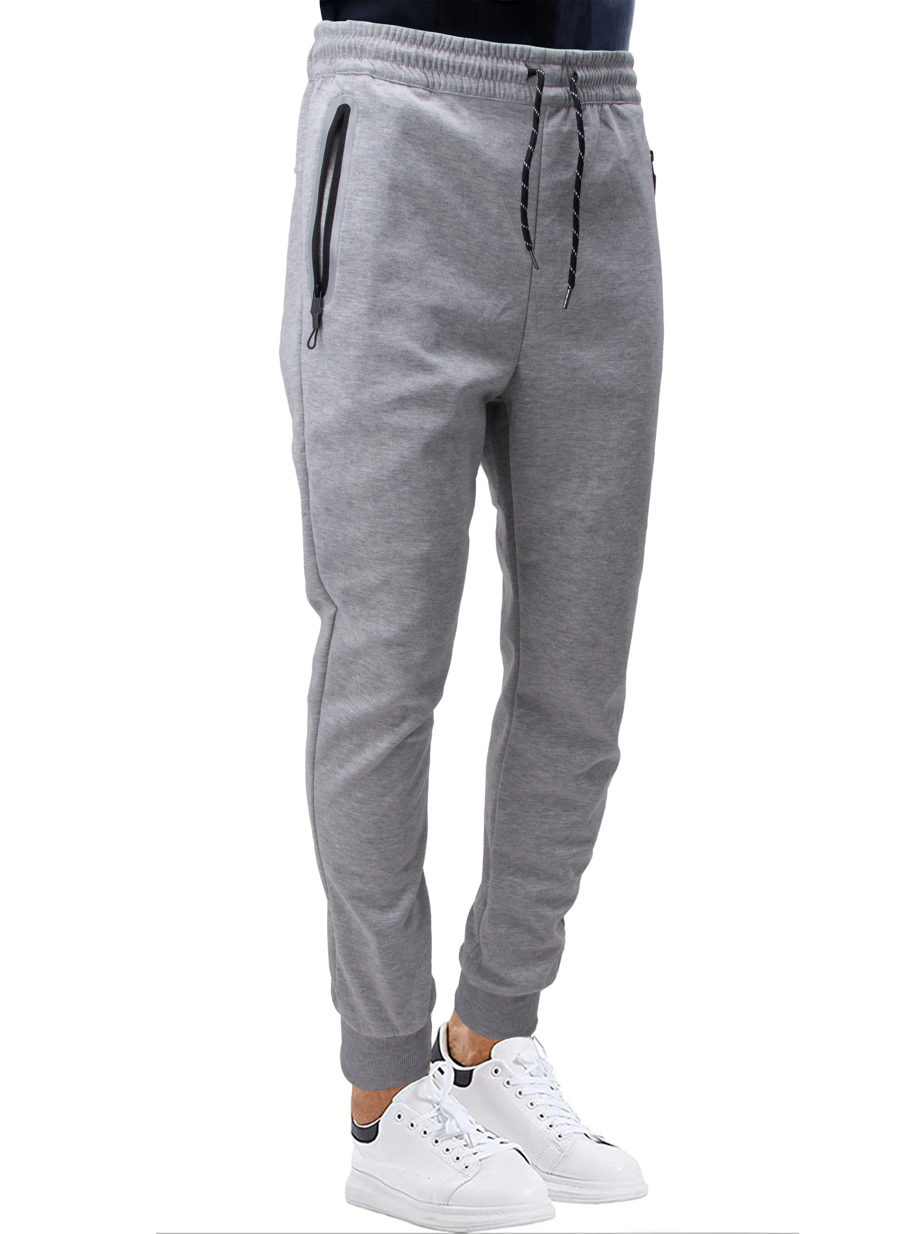 Cultura Men's Zip Pocket Fleece Jogger Sweatpants