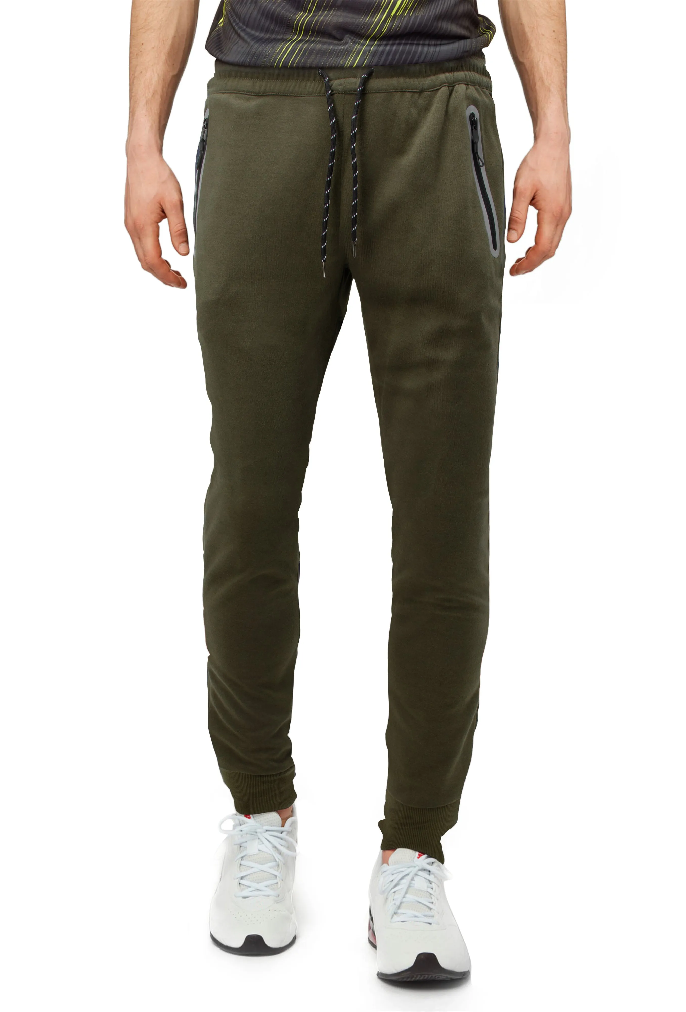 Cultura Men's Zip Pocket Fleece Jogger Sweatpants