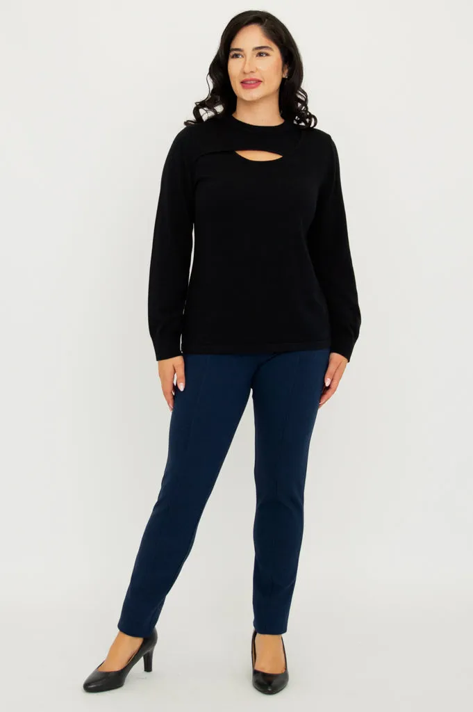 Daisy Top, Black, Cotton