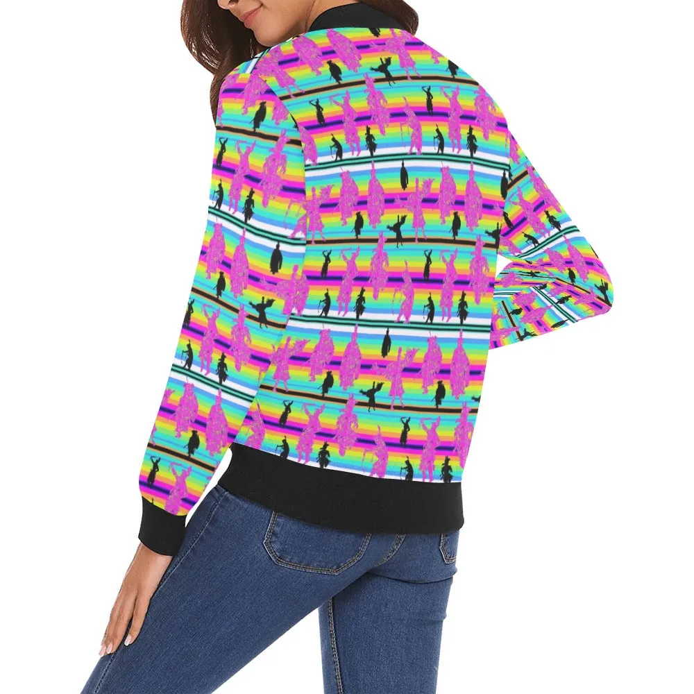 Dancers Sunset Contest Bomber Jacket for Women