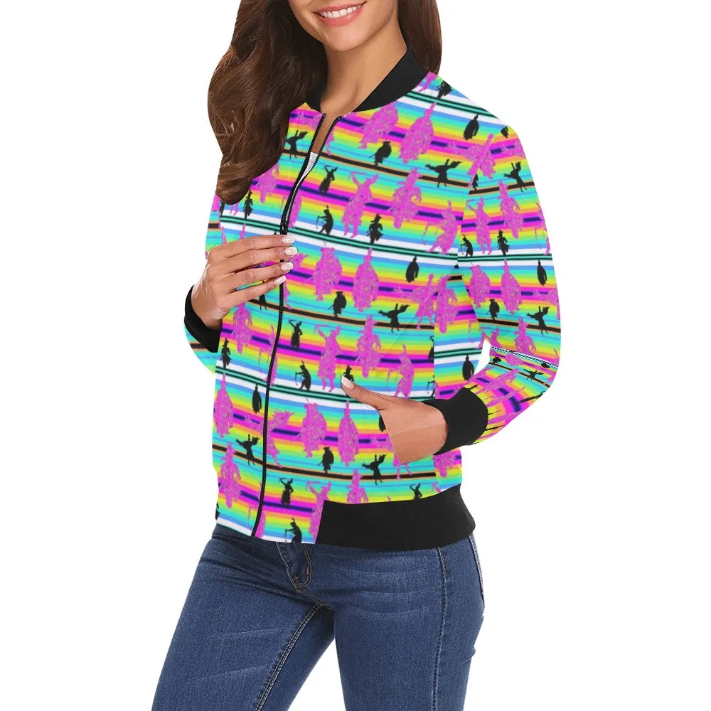 Dancers Sunset Contest Bomber Jacket for Women