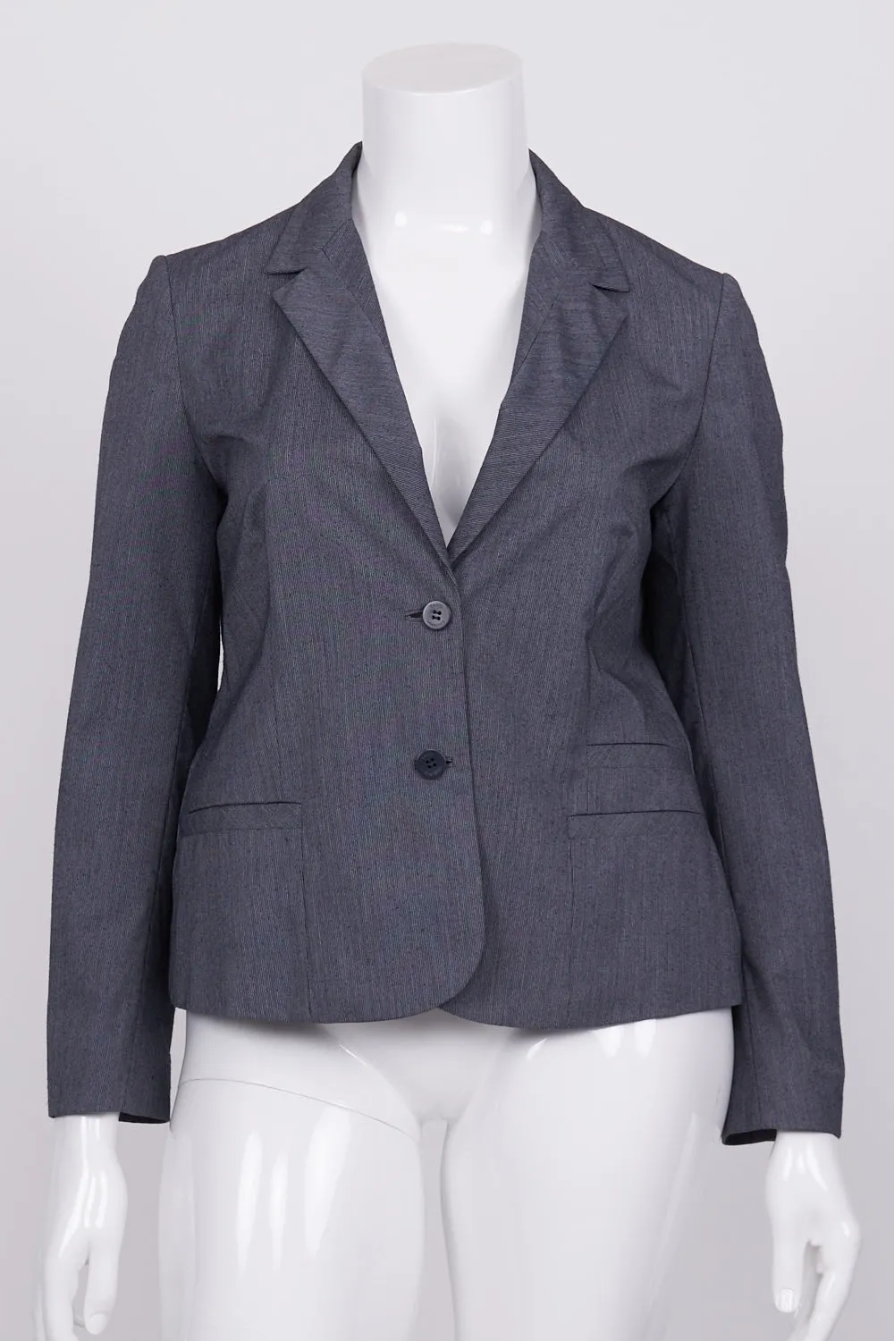 David Lawrence Grey Button Front Blazer 16