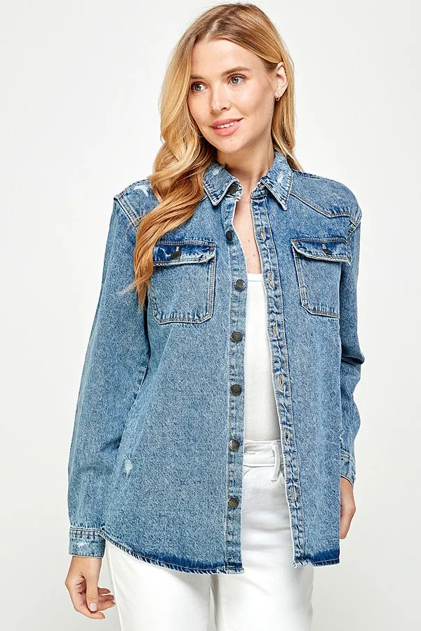 Denim Shacket