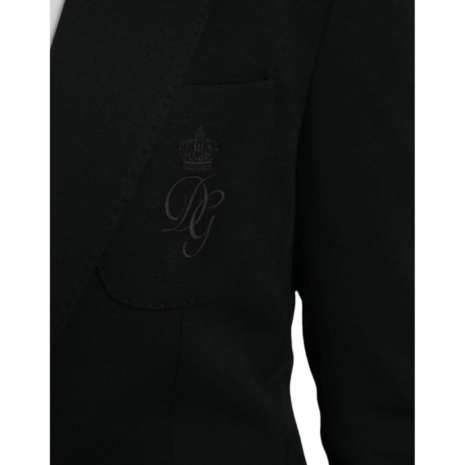 Dolce & Gabbana Black Wool 2 Piece Single Breasted Suit