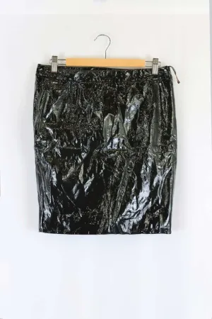 Dolce & Gabbana Faux Leather Skirt S