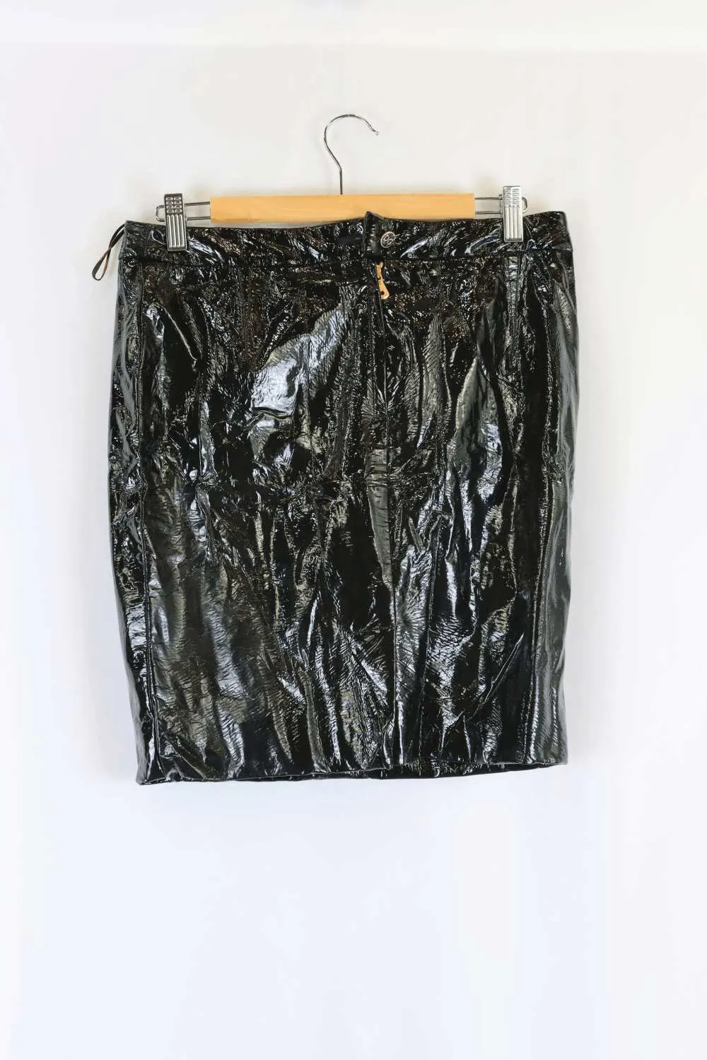 Dolce & Gabbana Faux Leather Skirt S