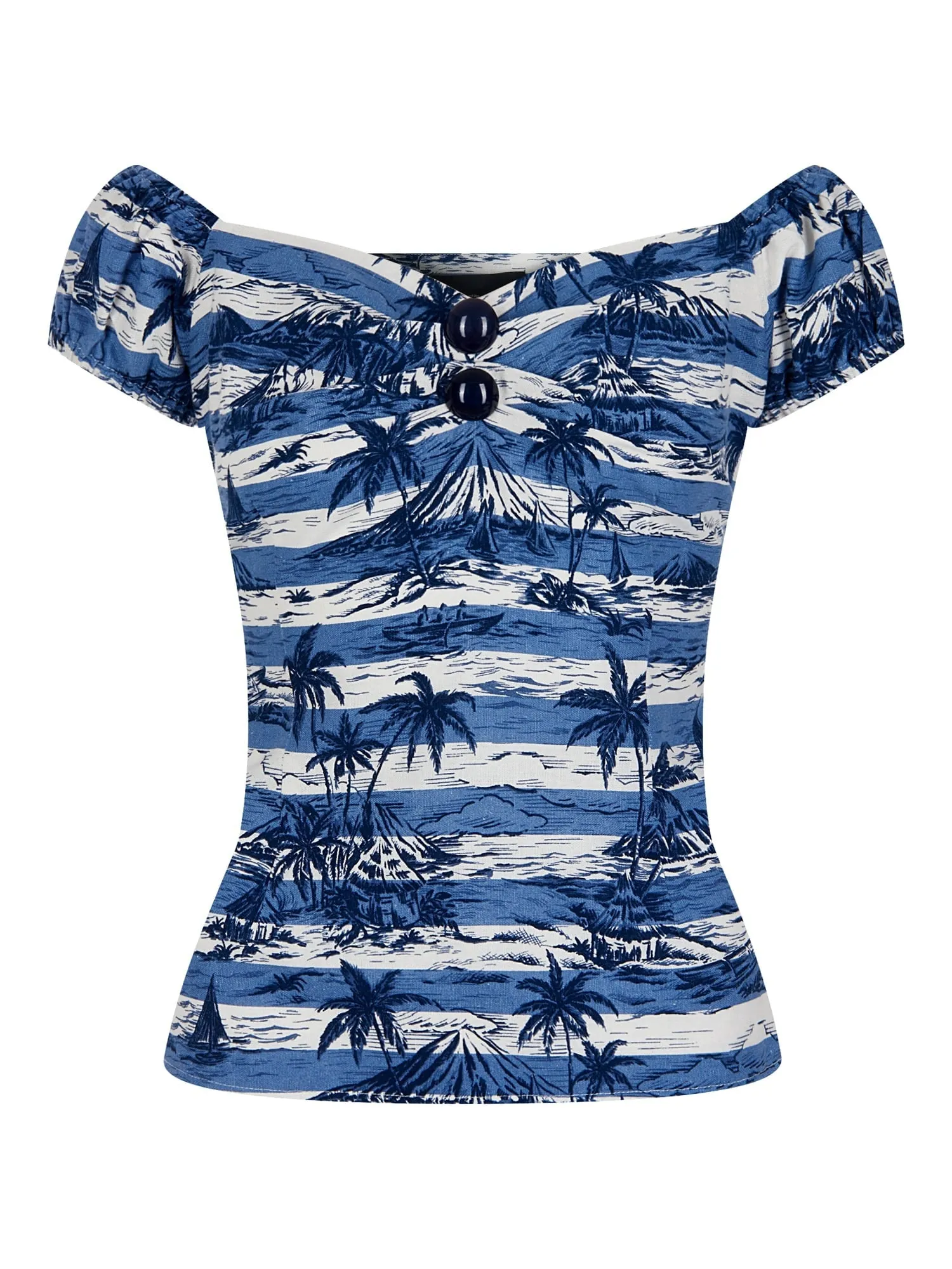 Dolores Top in Mahiki Print (XXS and XS ONLY)