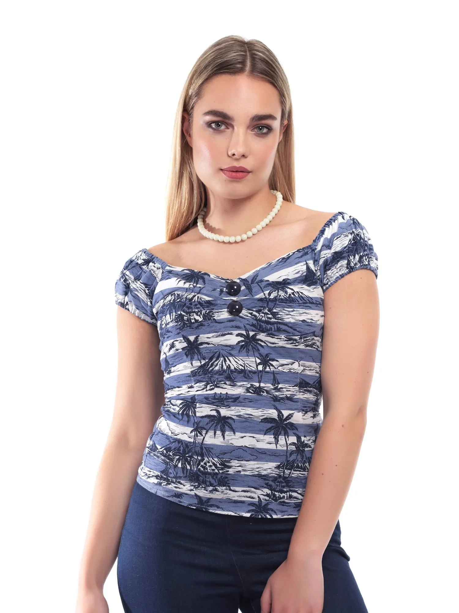 Dolores Top in Mahiki Print (XXS and XS ONLY)