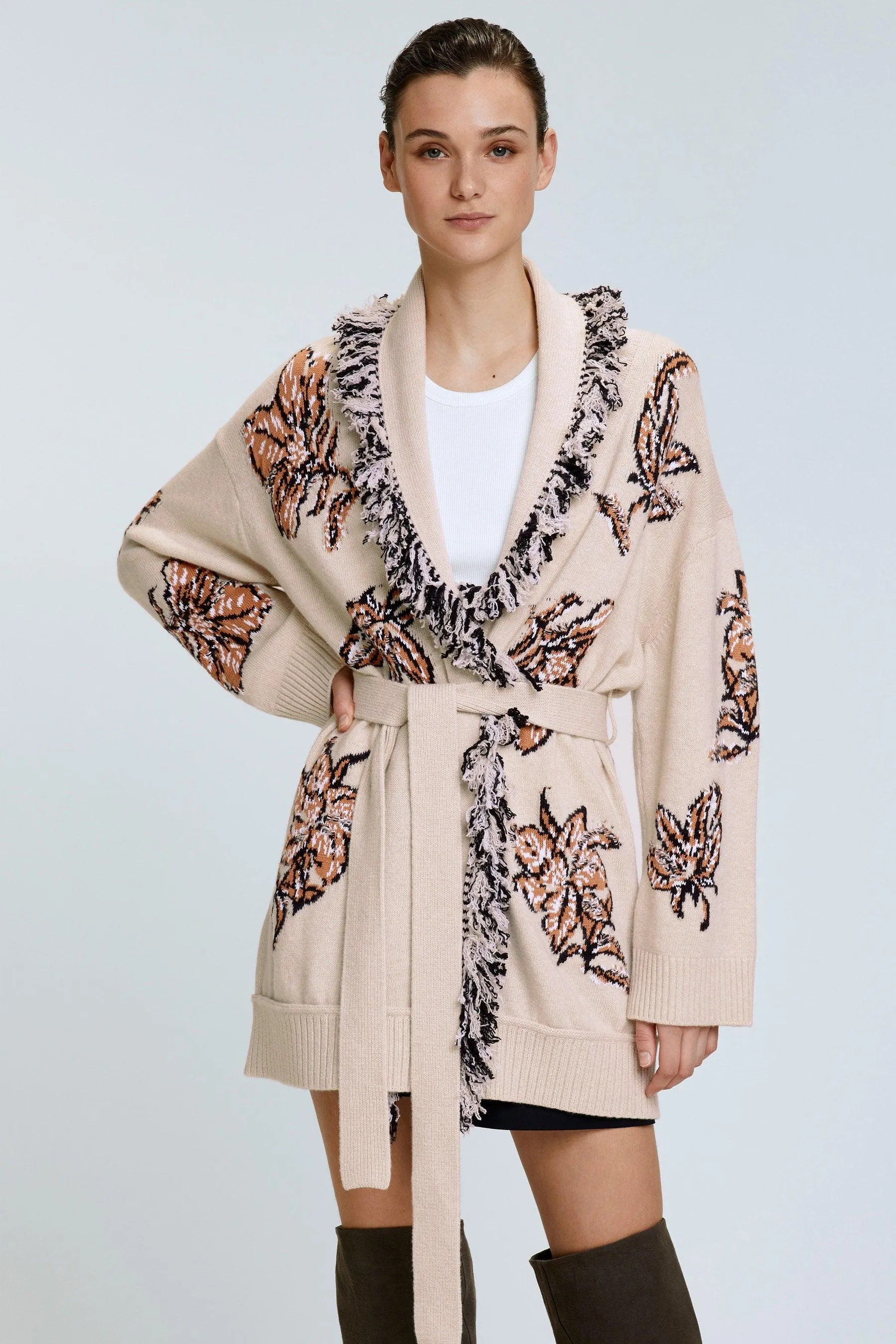 Dorothee Schumacher Floral Attraction Wrap Cardigan