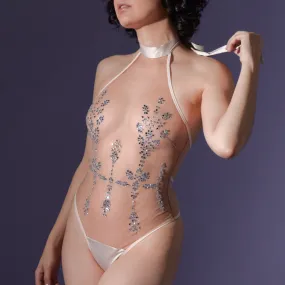 Dripping in Jewels Bodysuit - Champagne/Butterscotch