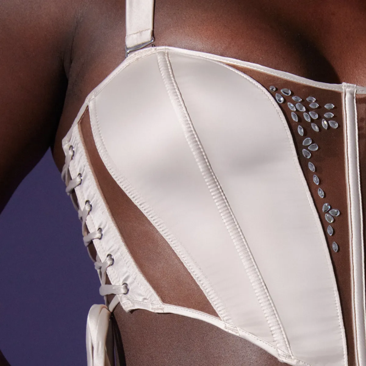 Dripping in Jewels Corset - Available in Multiple Nudes