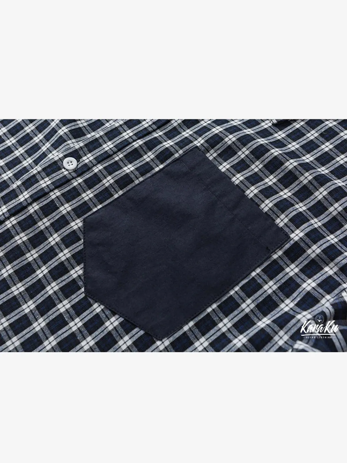 Elbow Patch Checkered Work Shirt