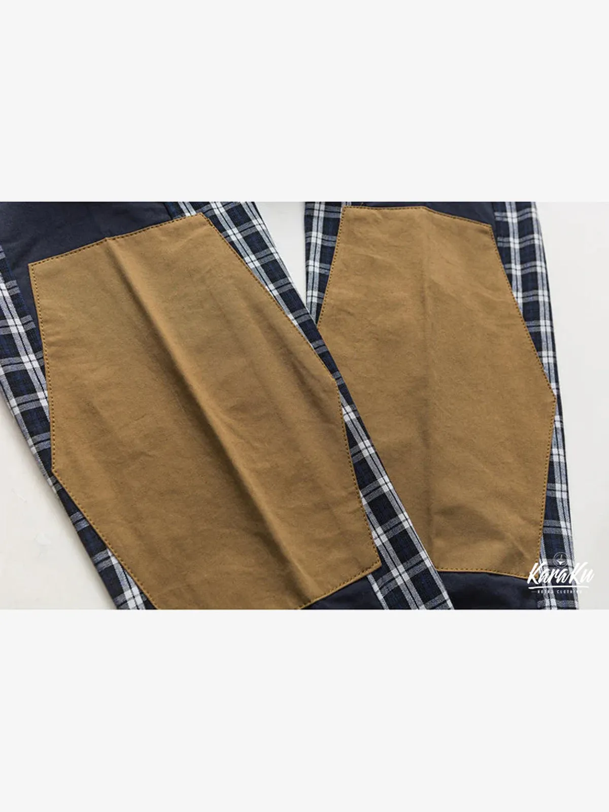 Elbow Patch Checkered Work Shirt