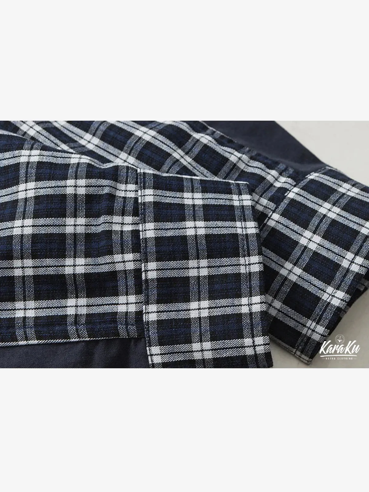 Elbow Patch Checkered Work Shirt