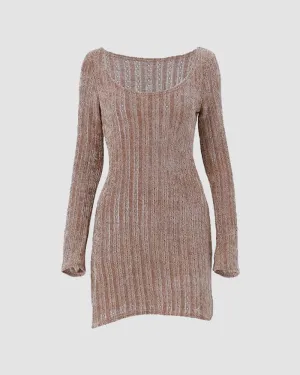 Elven Woodlands Ribbed Sweater Dress