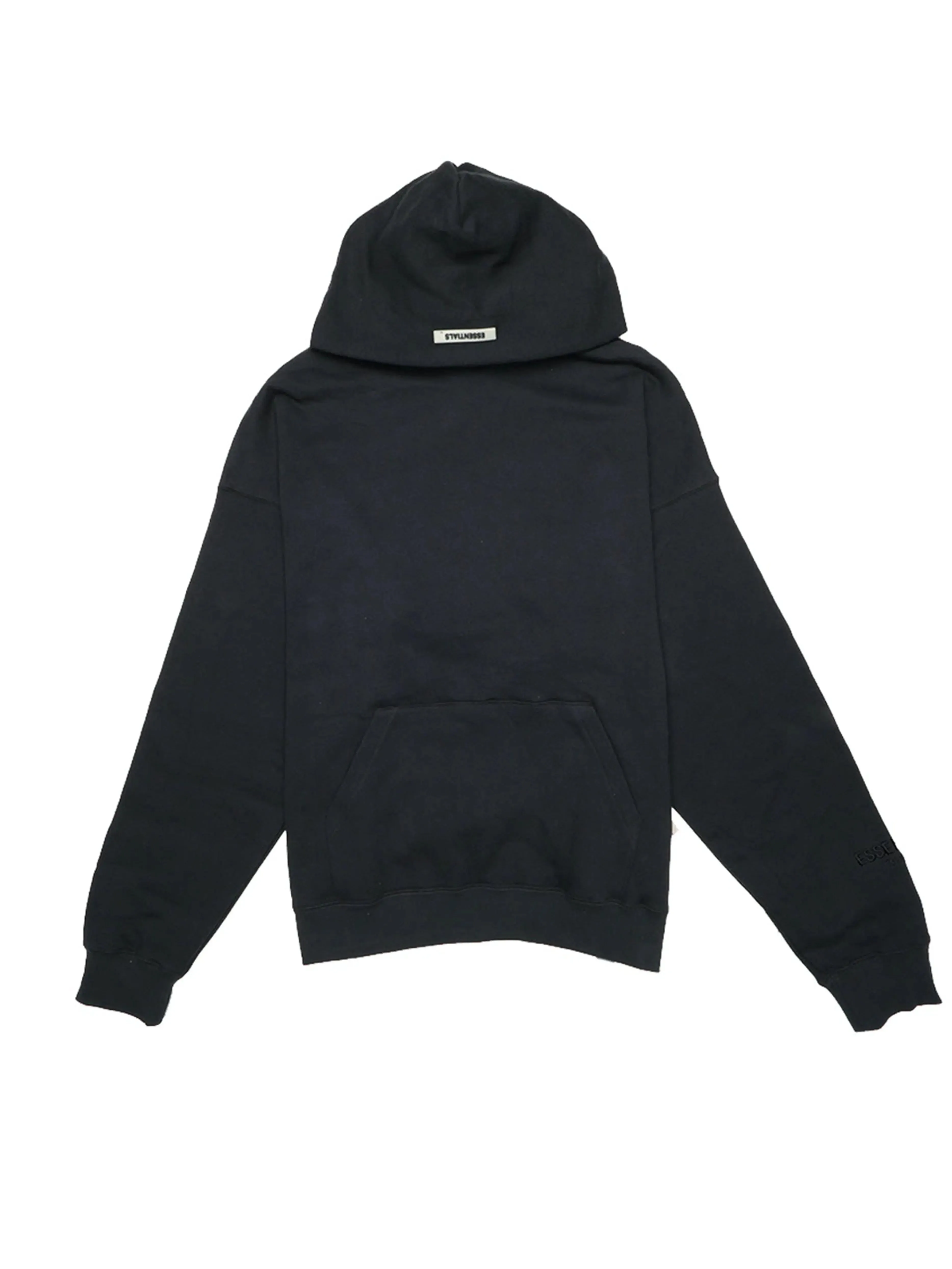 Fear Of God Essentials 3M Reflective Logo Pullover Hoodie Black (FW19)