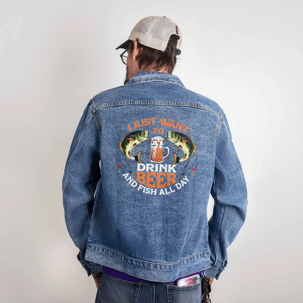 Fish and Drink Beer | Jean Jacket