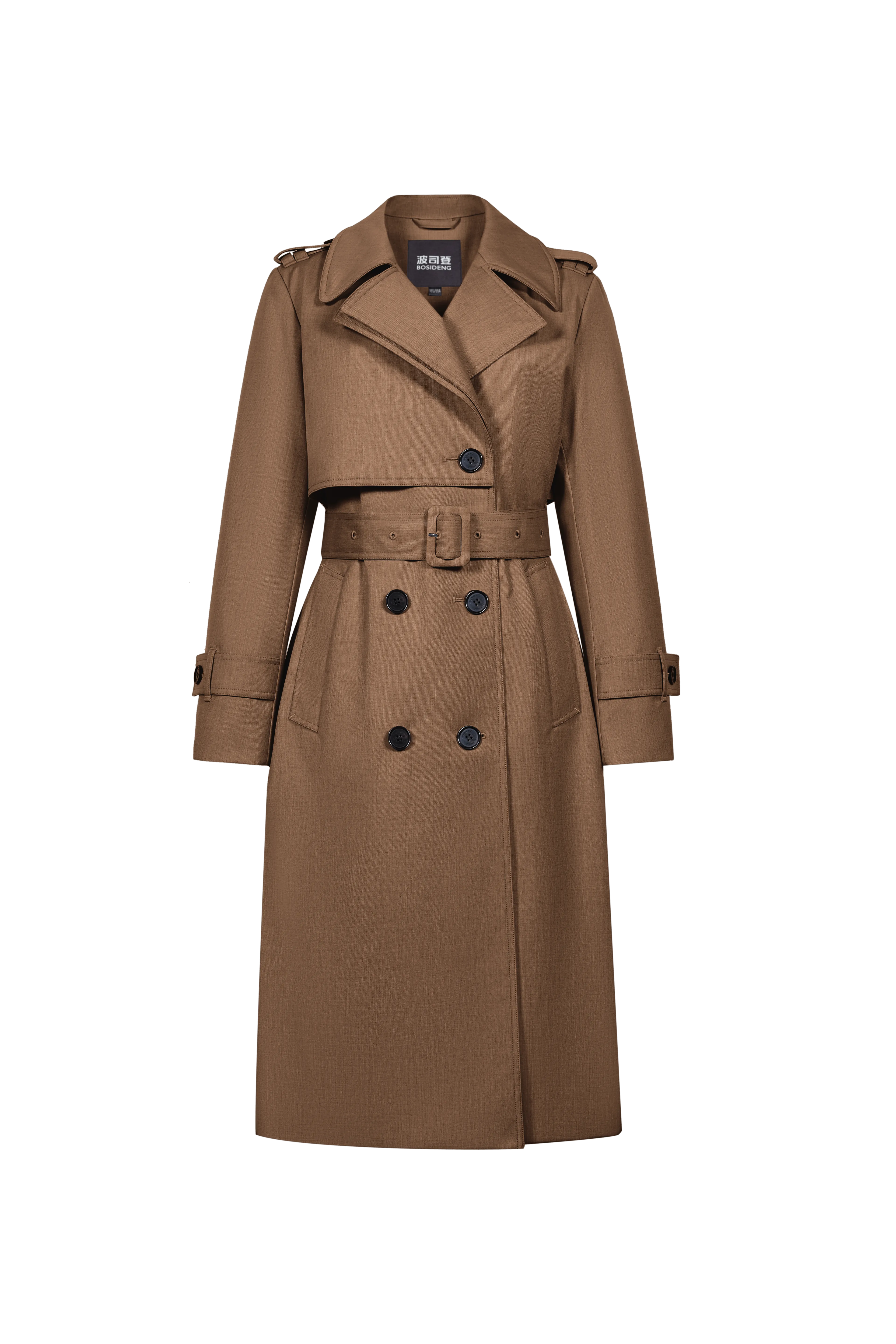 Full Length Detachable Goose Down Trench Coat