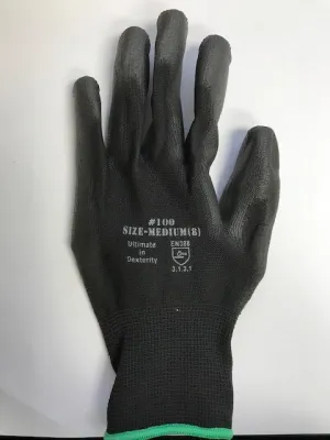 Glove Polyester-Polyurethane Coated Size 8 #100