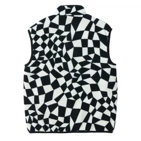 Gramicci Womens Reversible Fleece Vest Black Check