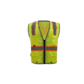 GSS Hype-Lite Class 2 Safety Vest W/ Reflective Piping-X Back