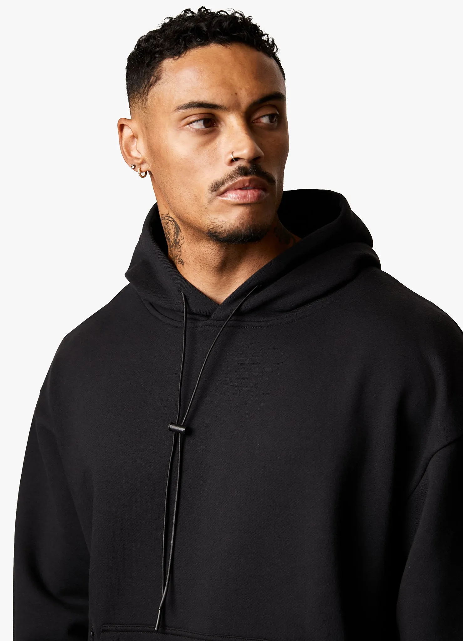 Gym King Stealth Loopback Hood - Black