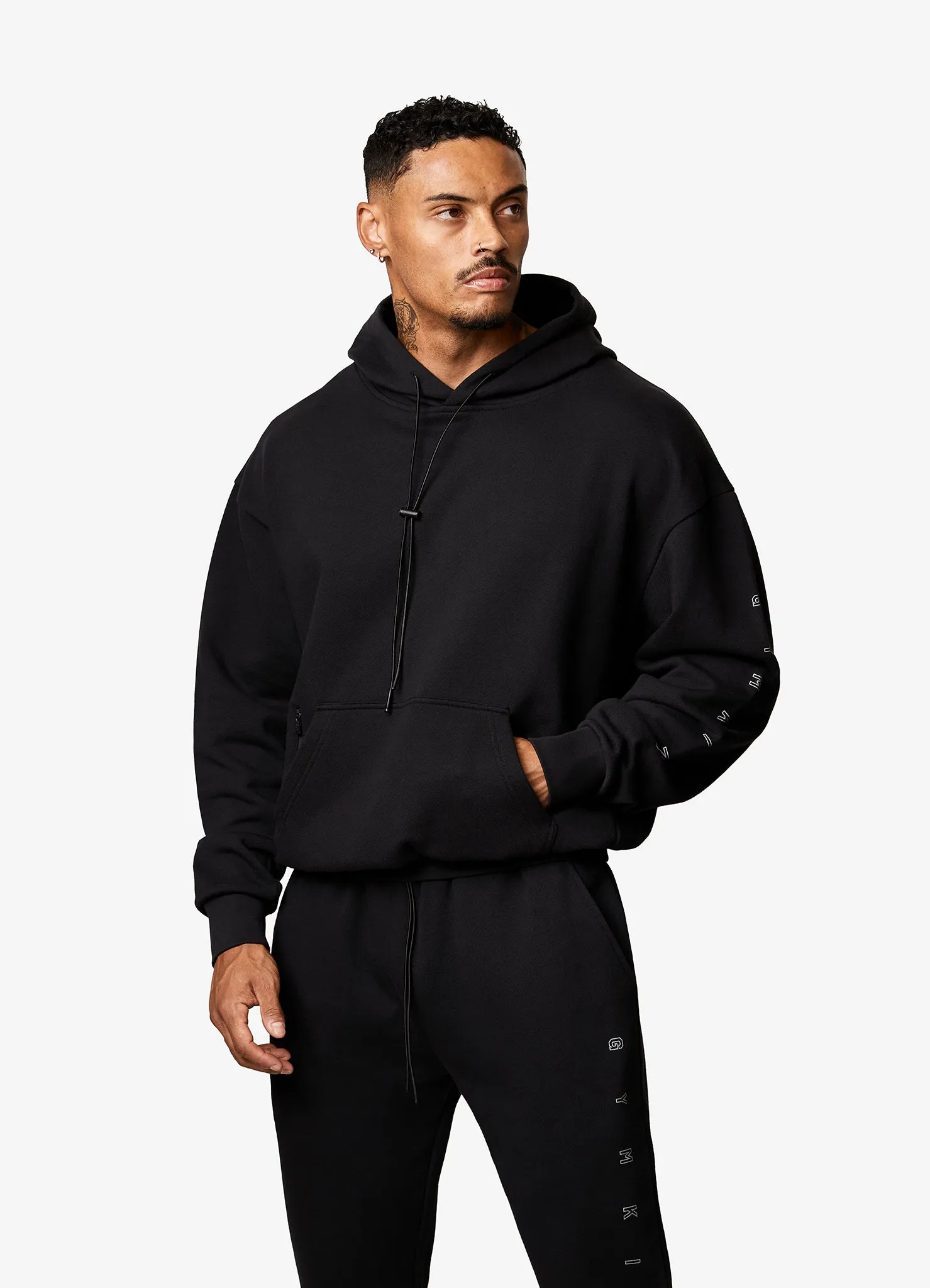 Gym King Stealth Loopback Hood - Black