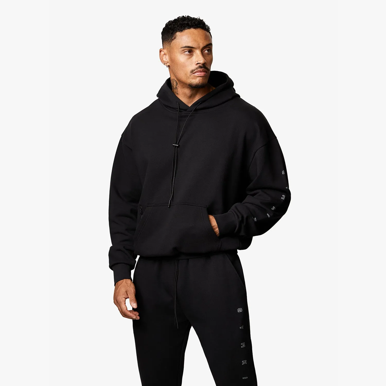 Gym King Stealth Loopback Hood - Black