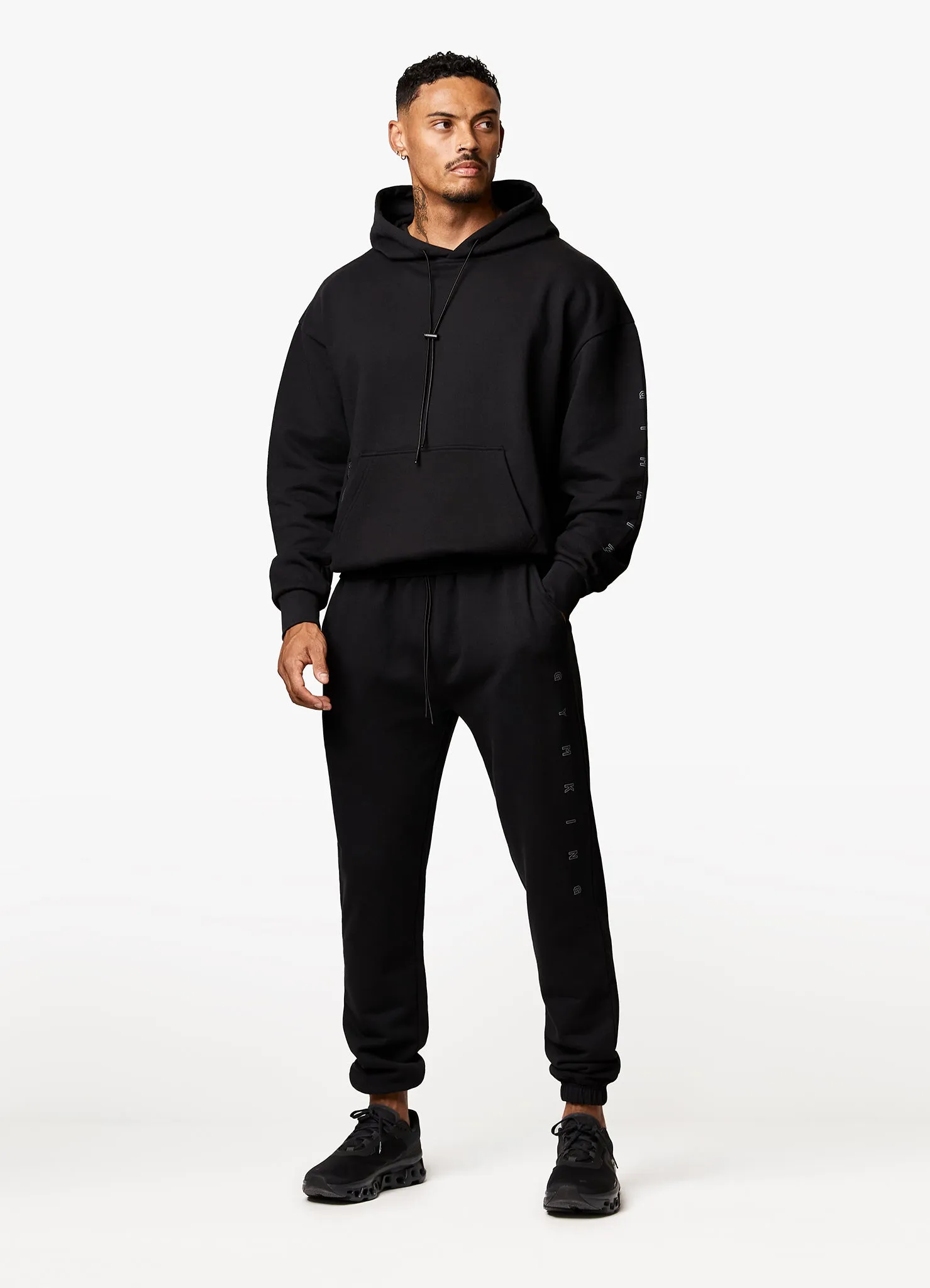 Gym King Stealth Loopback Tracksuit - Black