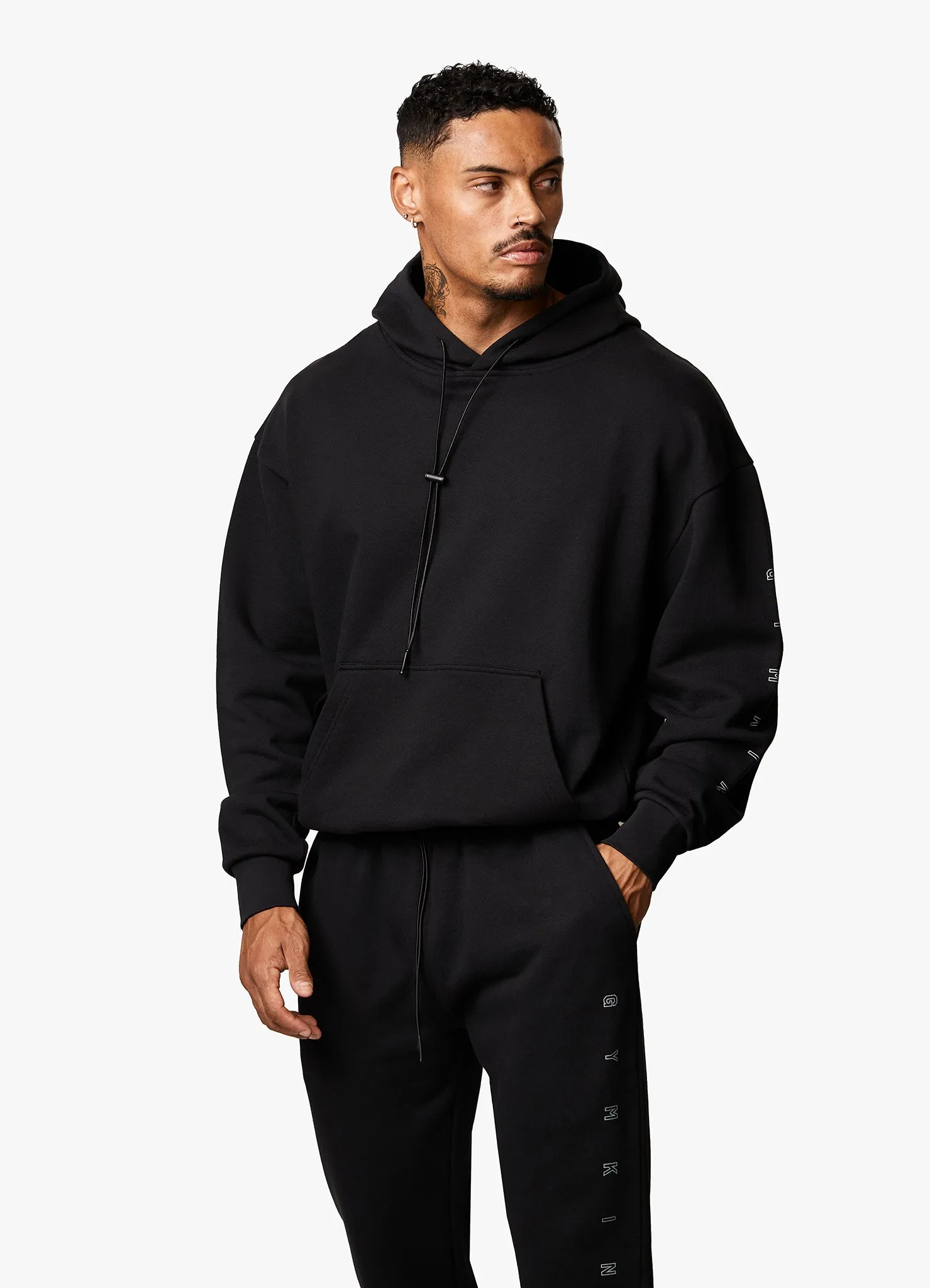 Gym King Stealth Loopback Tracksuit - Black