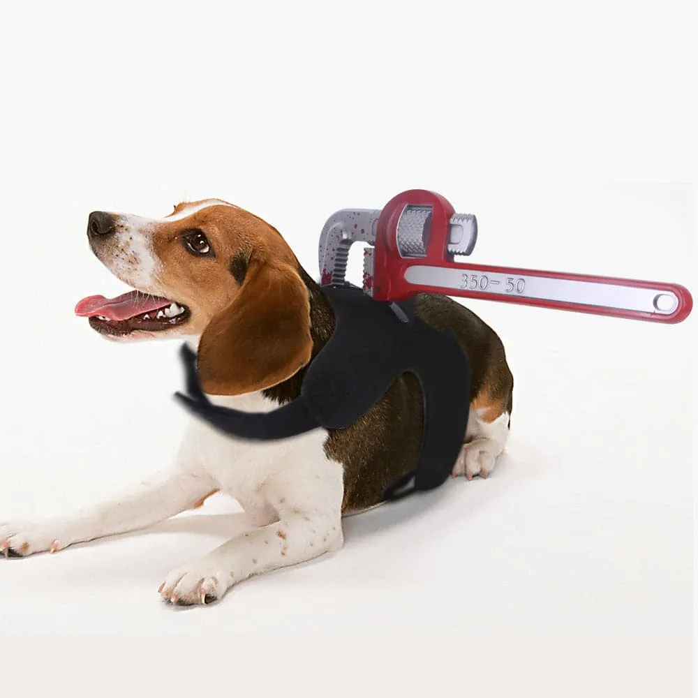 Halloween Hacked Vest Dog Costume