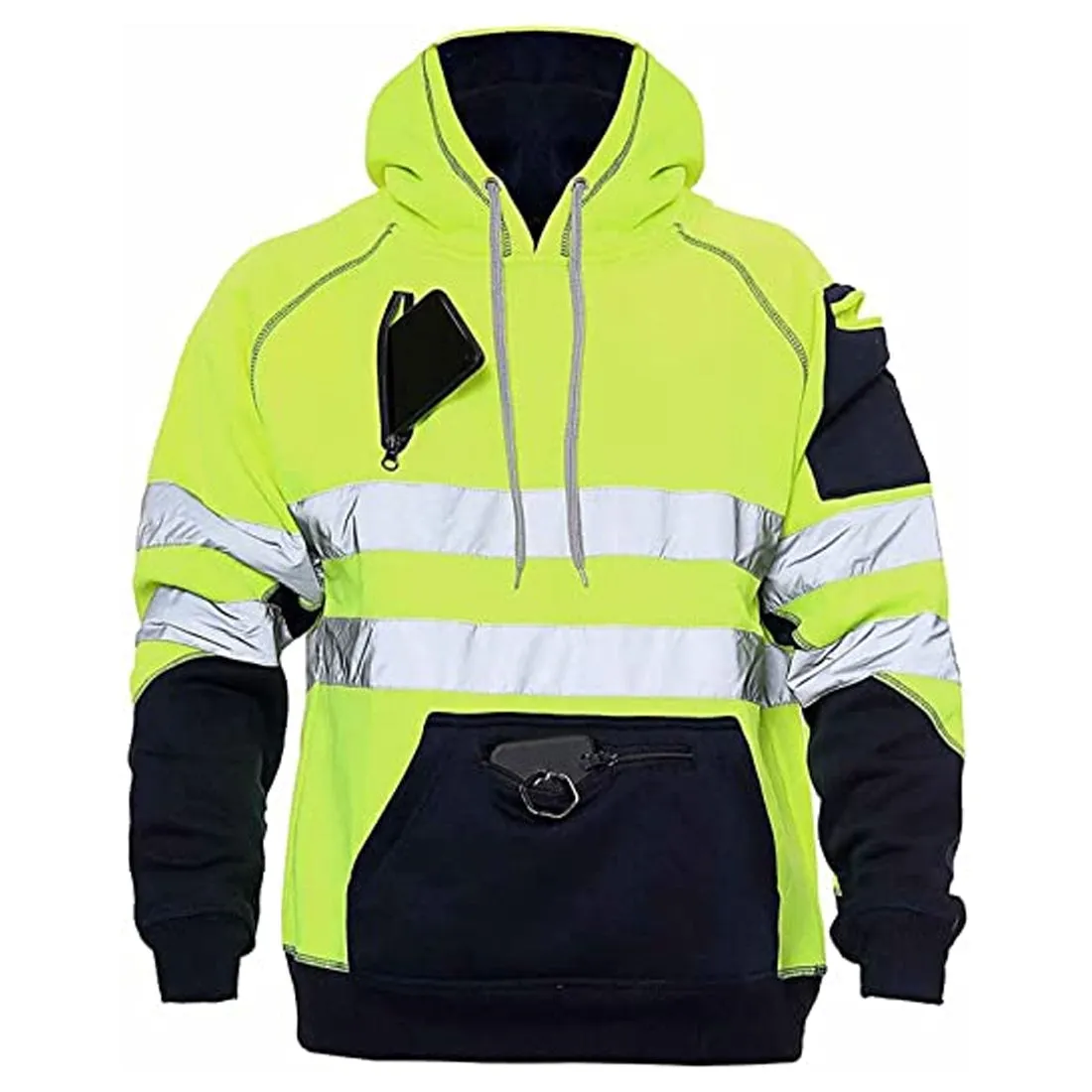 Hi Viz Work Wear Jumper Hoodie