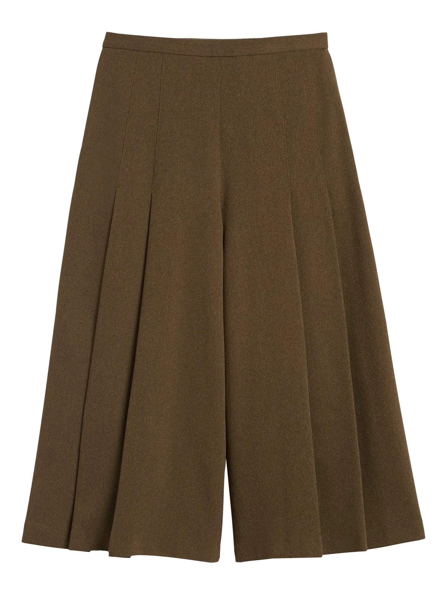 High-Rise Culottes in Brown