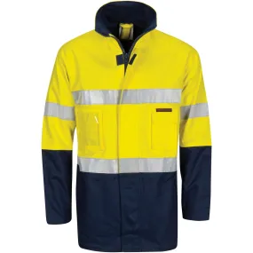 HiVis Cotton Drill "2 in 1" Jacket with Generic Reflective R/Tape