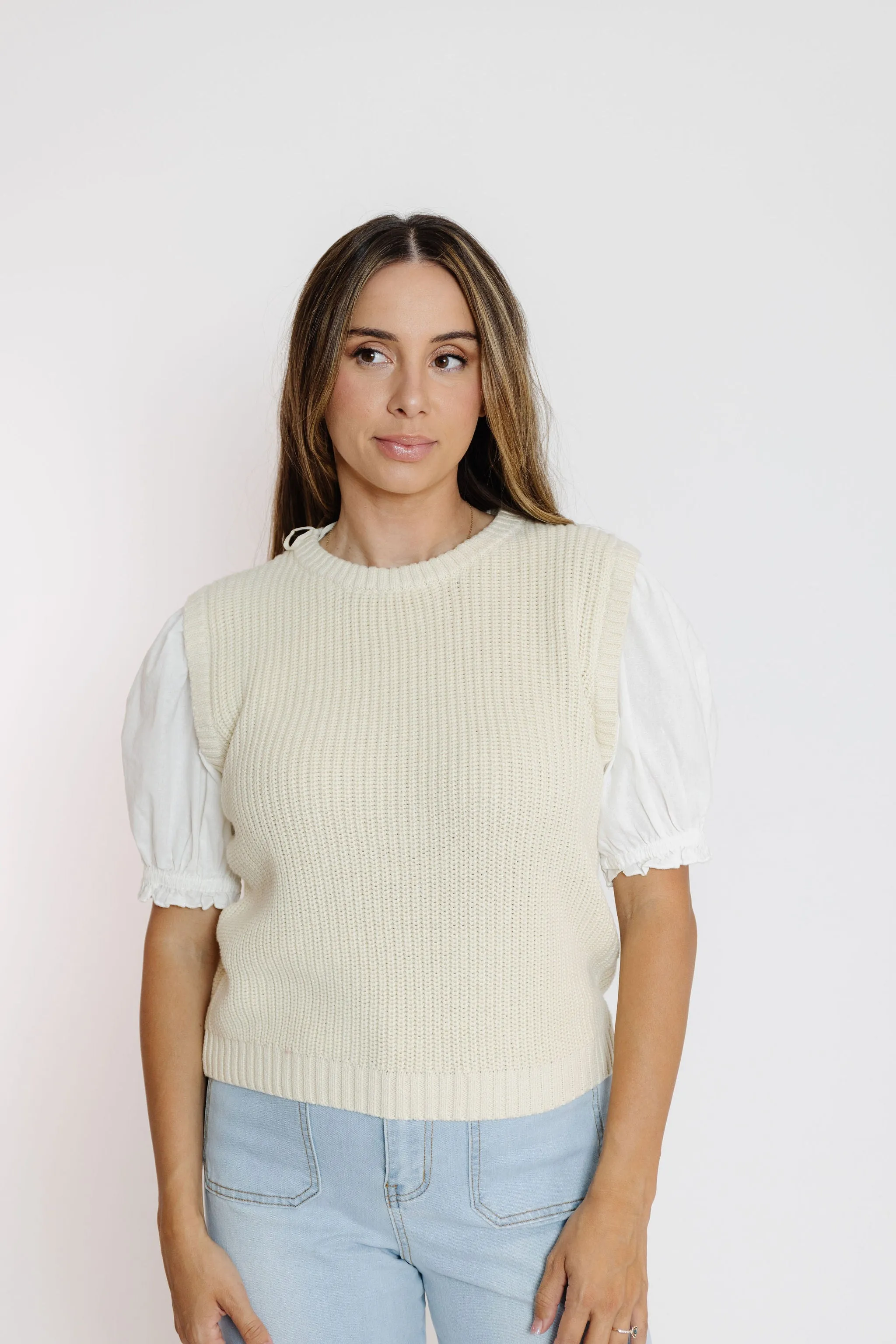 Hyacinth Sweater in Taupe/Ivory