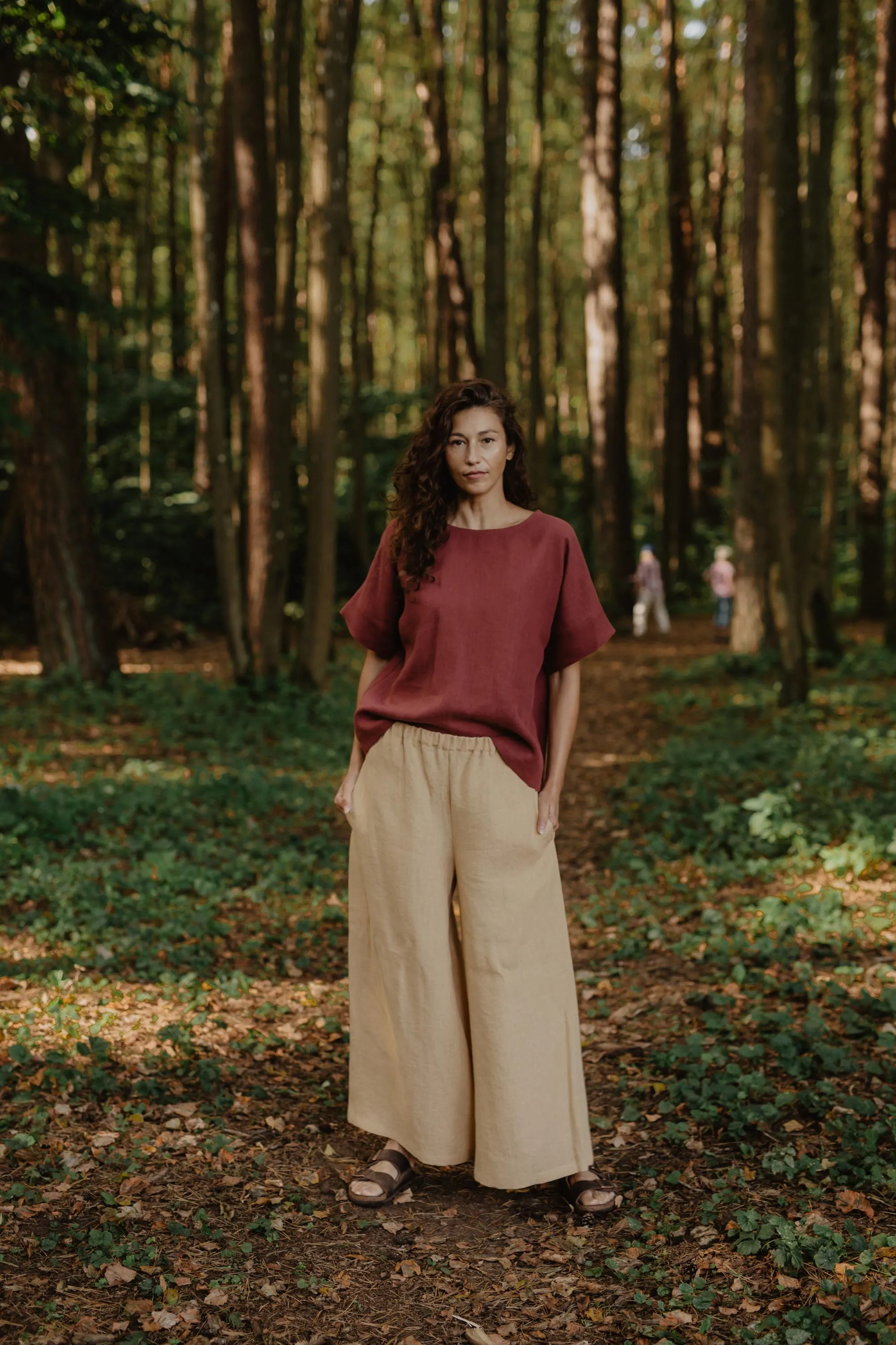 Isabella Wide Linen Pants