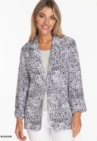 Jacket-Women-White/Black Lapel -m143403jm