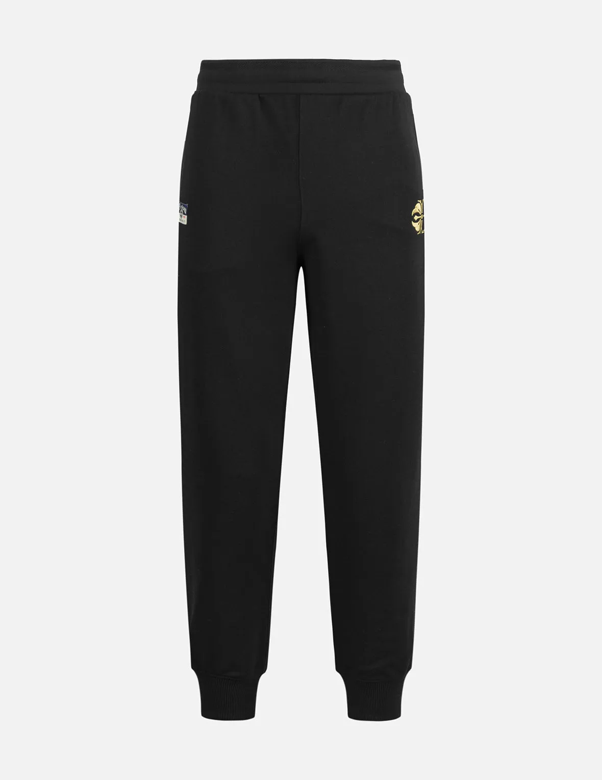 Kamon Embroidery and Logo Brocade Appliqué Regular Fit Sweatpants