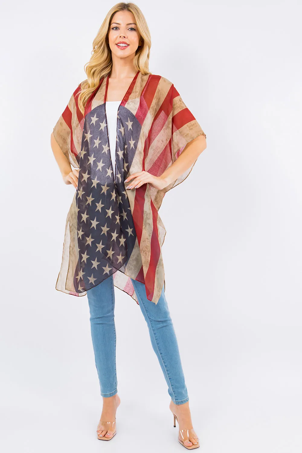 KP-4134 vintage americana design kimono