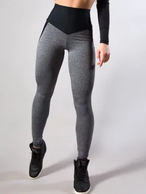 Ladies Stitching Hip Lifting High Waist Sweatpants Yoga Pants