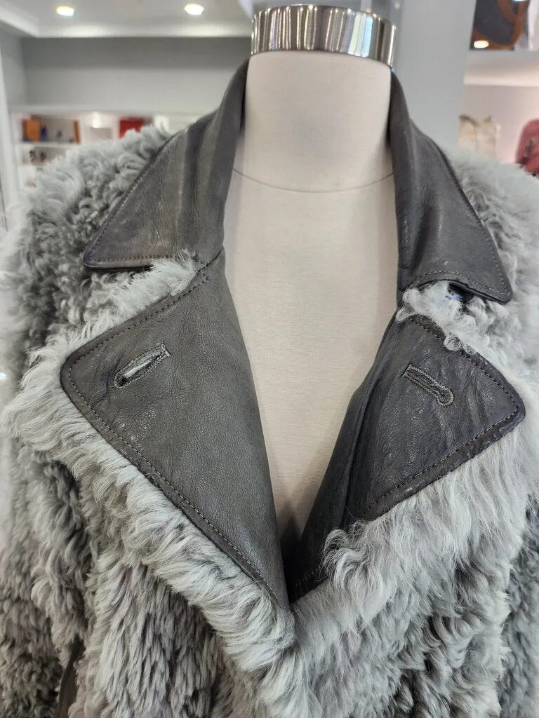 Leather Lined Shearling Jacket Retail 2500