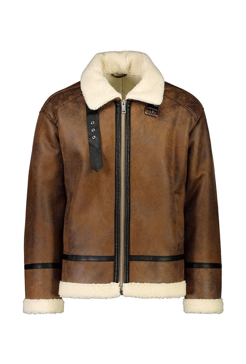 LINDBERGH FAUX SHEARLING JACKET