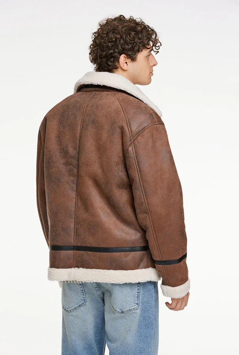 LINDBERGH FAUX SHEARLING JACKET