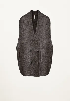 Logan Vest in Dark Brown