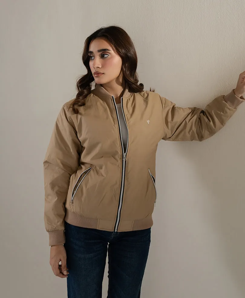 Lt Gold Bomber Jacket (Women)