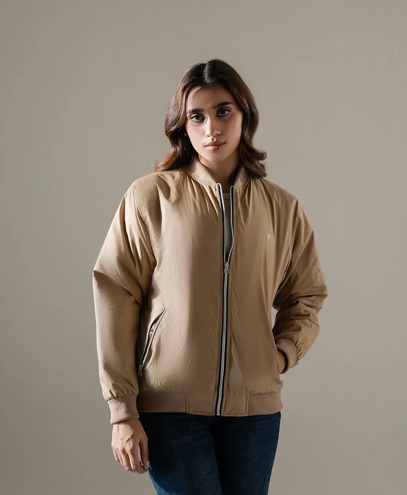 Lt Gold Bomber Jacket (Women)